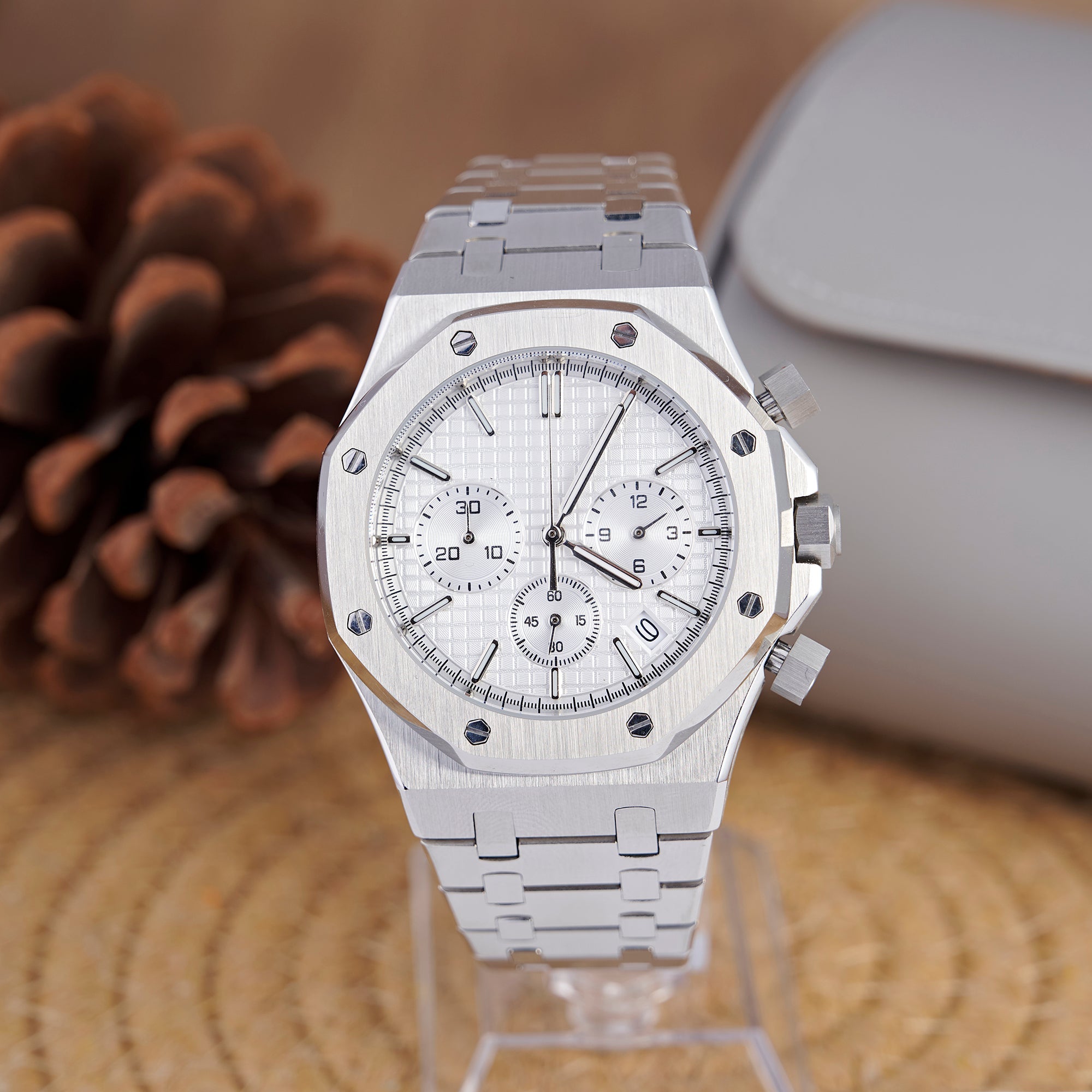 SEIKOAK SILVER WHITE DIAL
