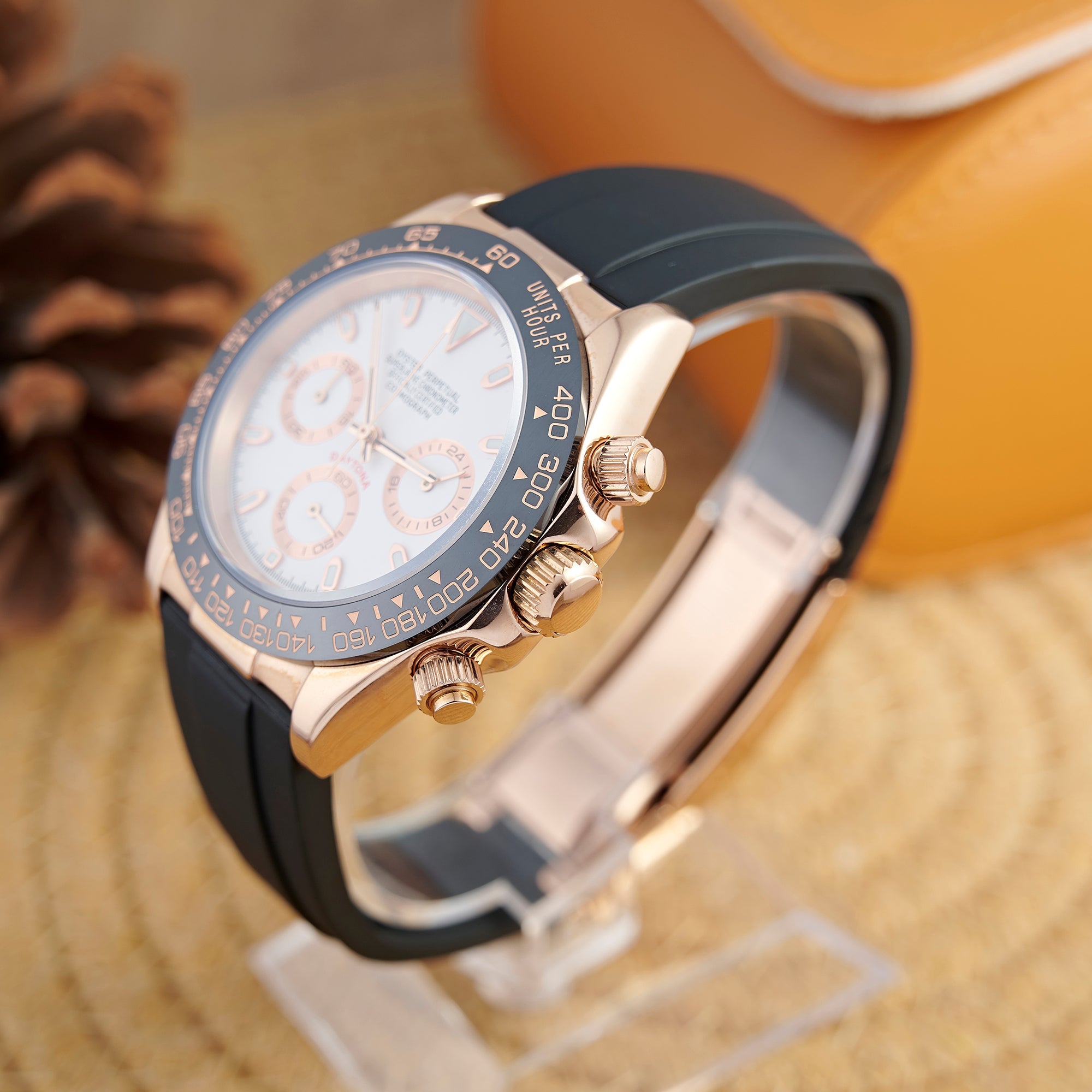 SEITONA TWO TONE ROSE GOLD OYSTER FLEX