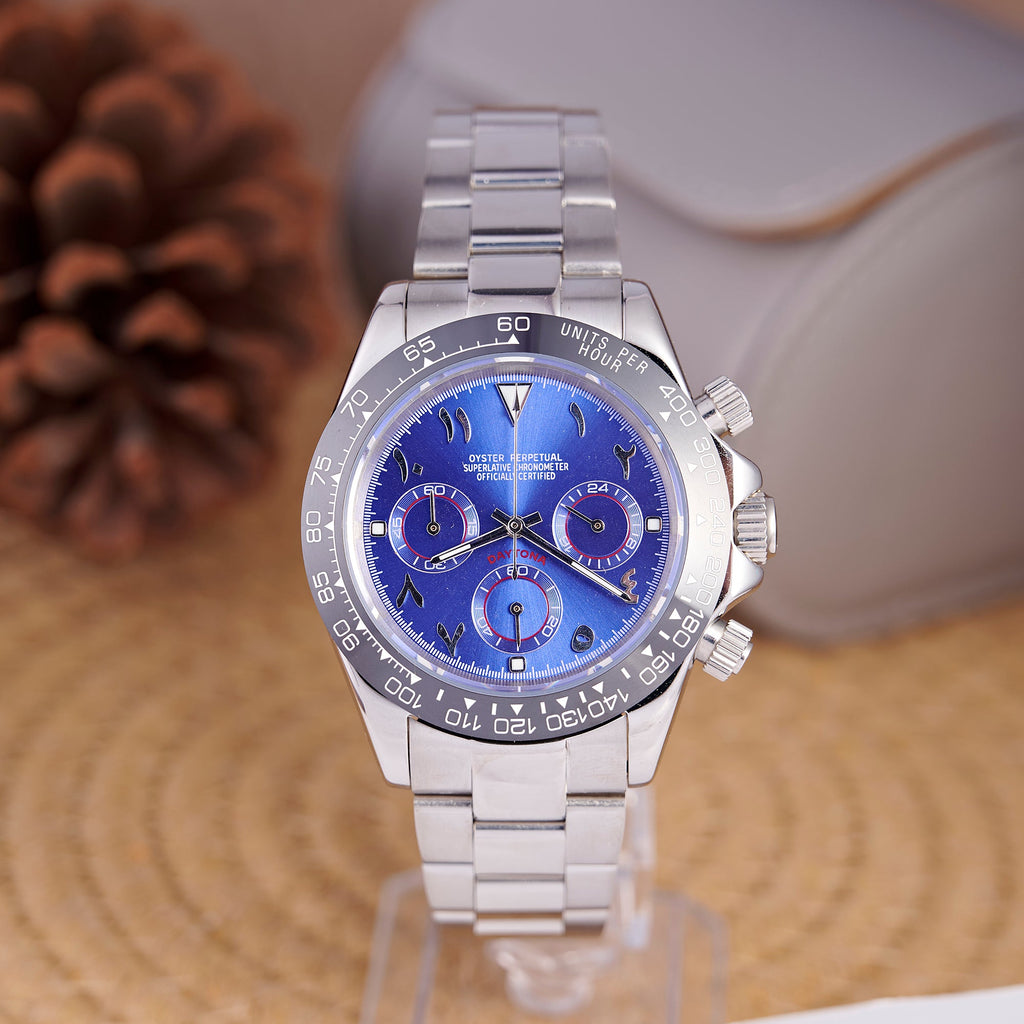 SEITONA BLUE ARABIC DIAL SILVER