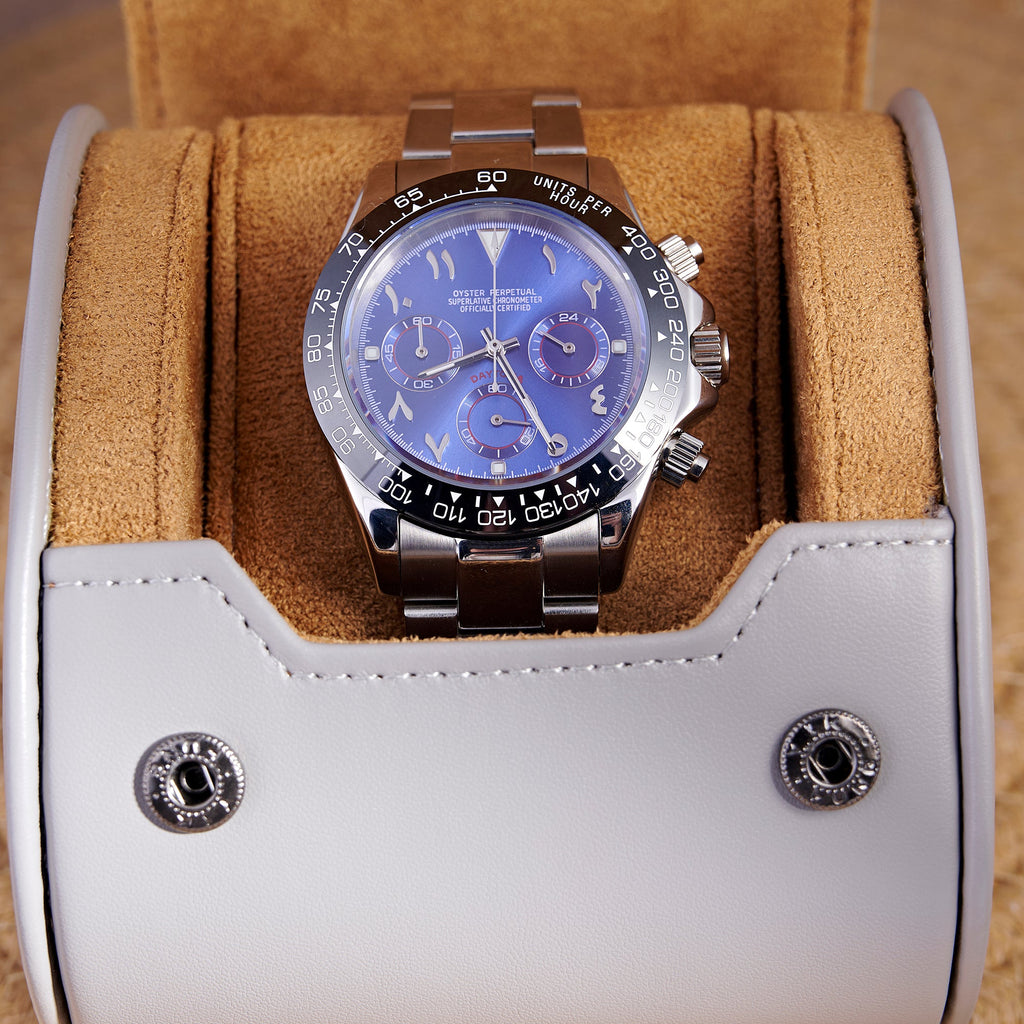 SEITONA BLUE ARABIC DIAL SILVER