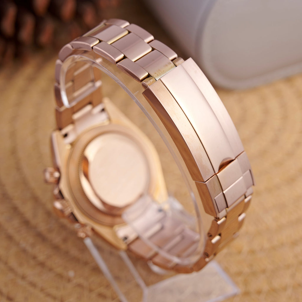 SEITONA ROSE GOLD ON BLACK DIAL