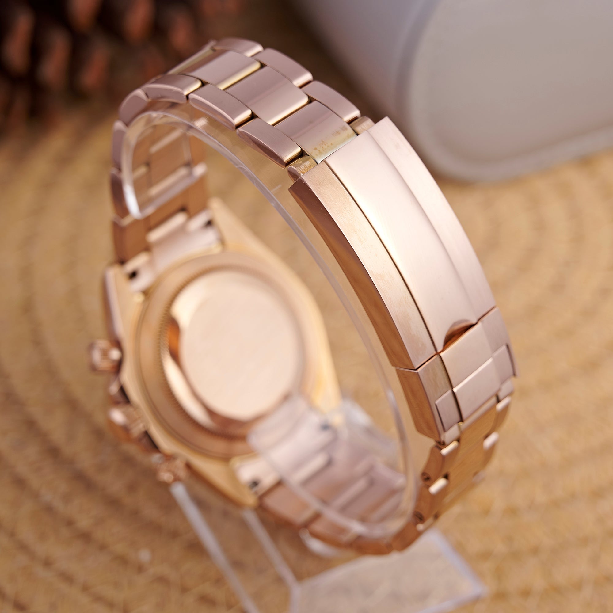 SEITONA ROSE GOLD ON BLACK DIAL