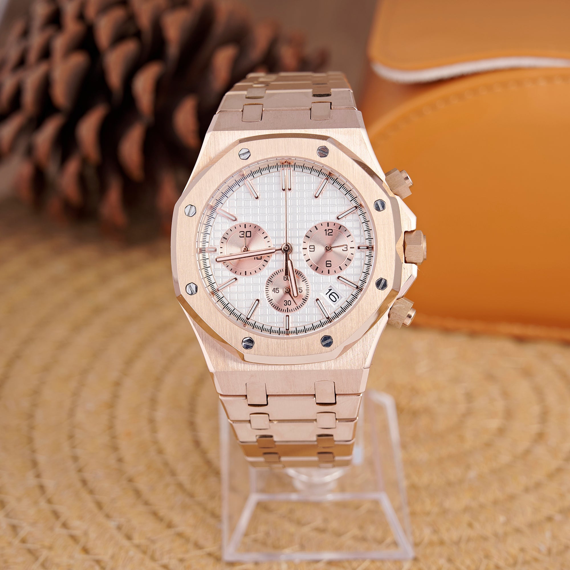 SEIKOAK ROSE GOLD WHITE DIAL
