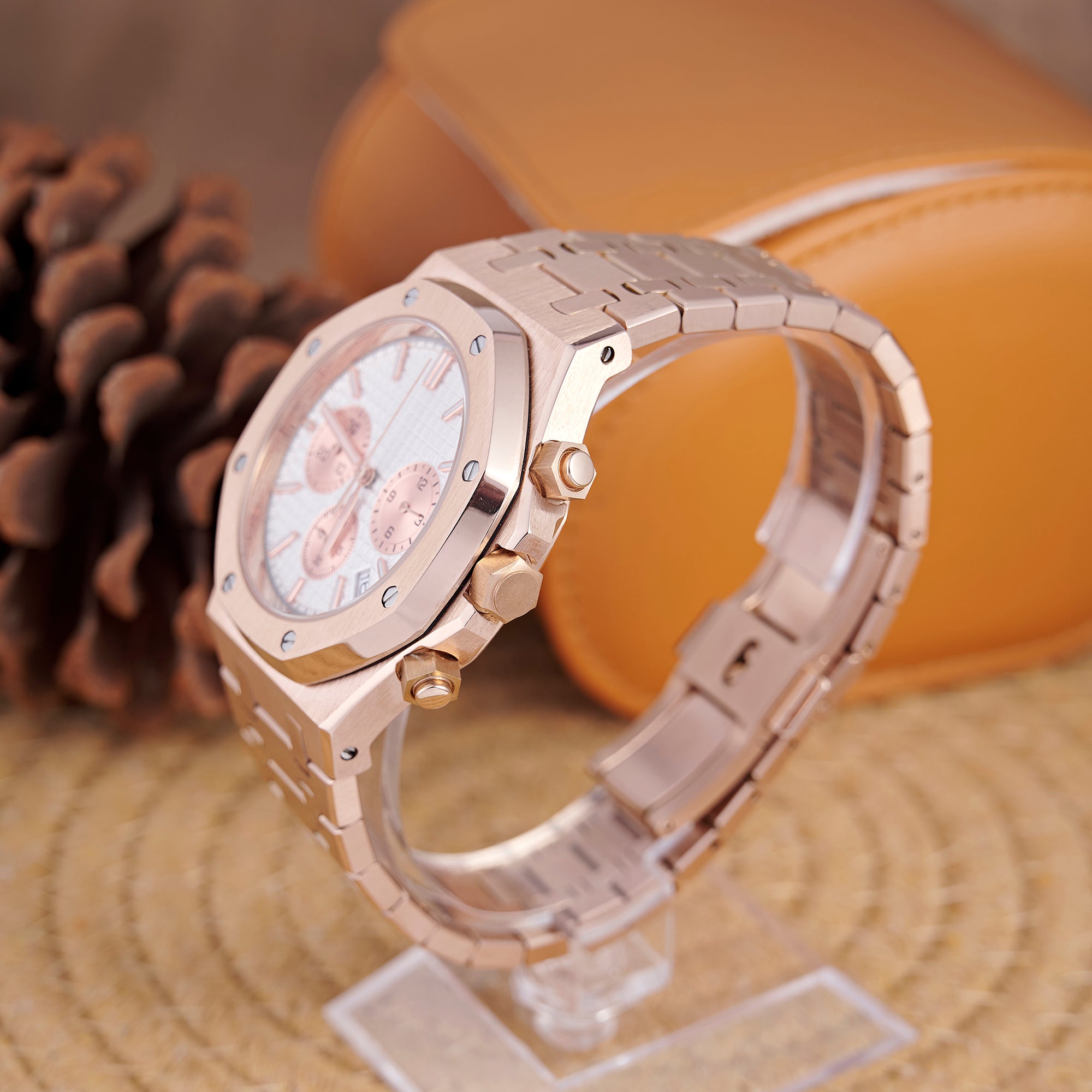 SEIKOAK ROSE GOLD WHITE DIAL