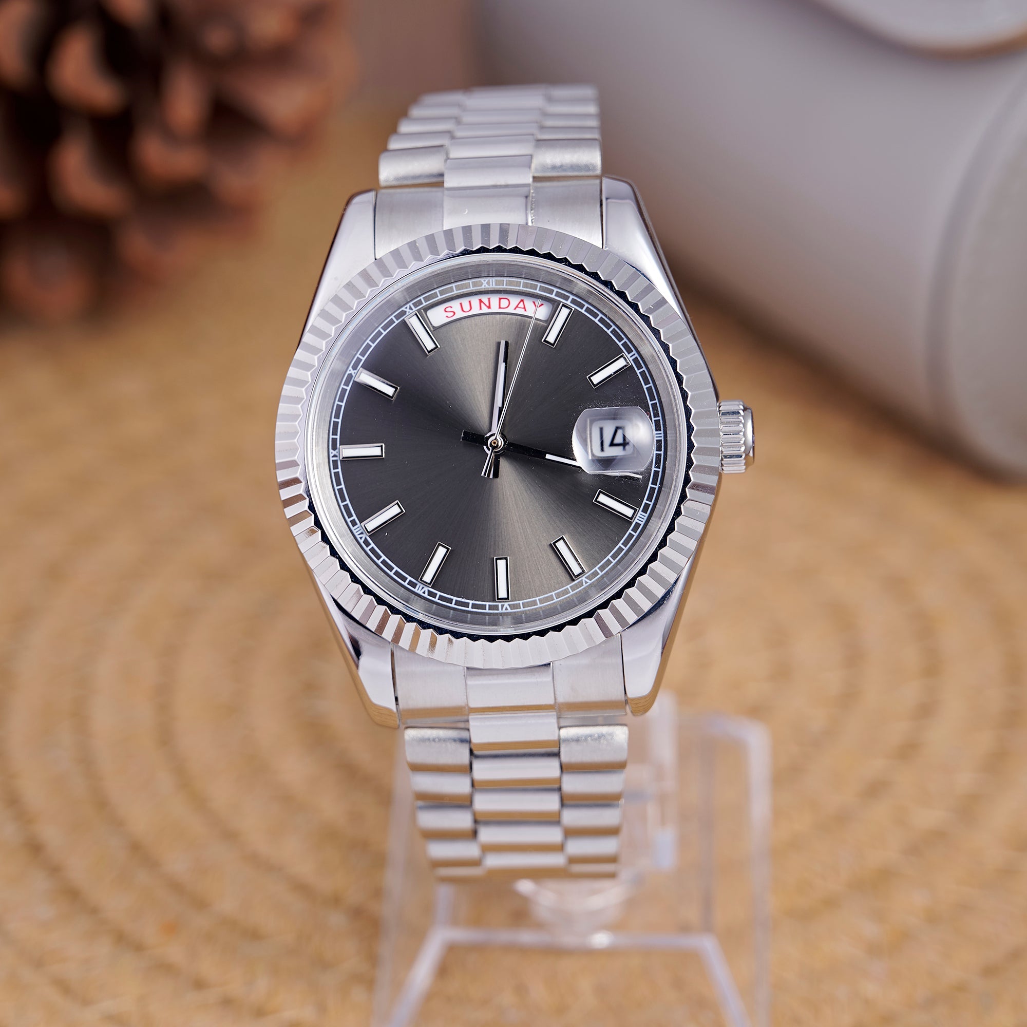 SEIKODAY DATE SILVER