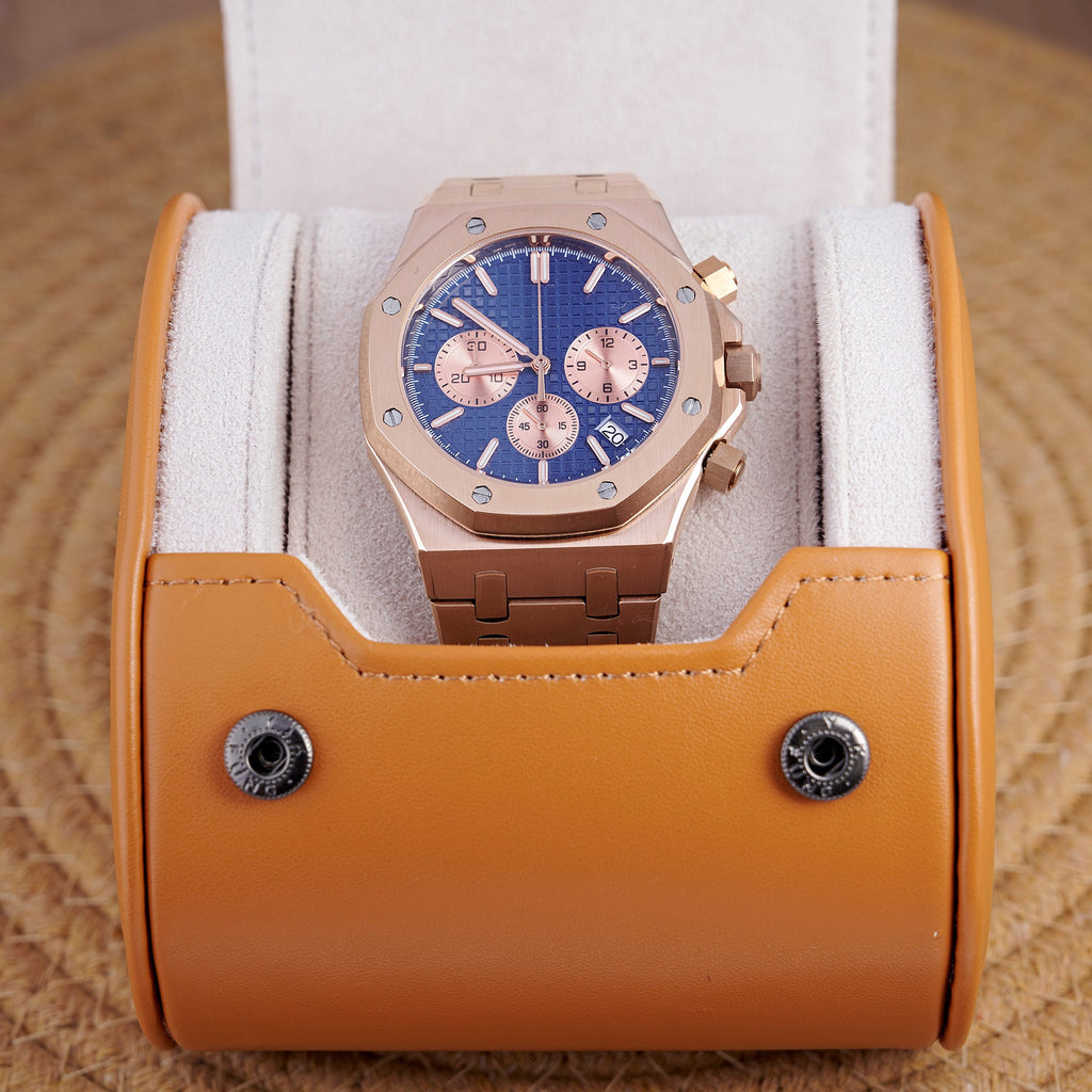 SEIKOAK ROSE GOLD NAVY DIAL