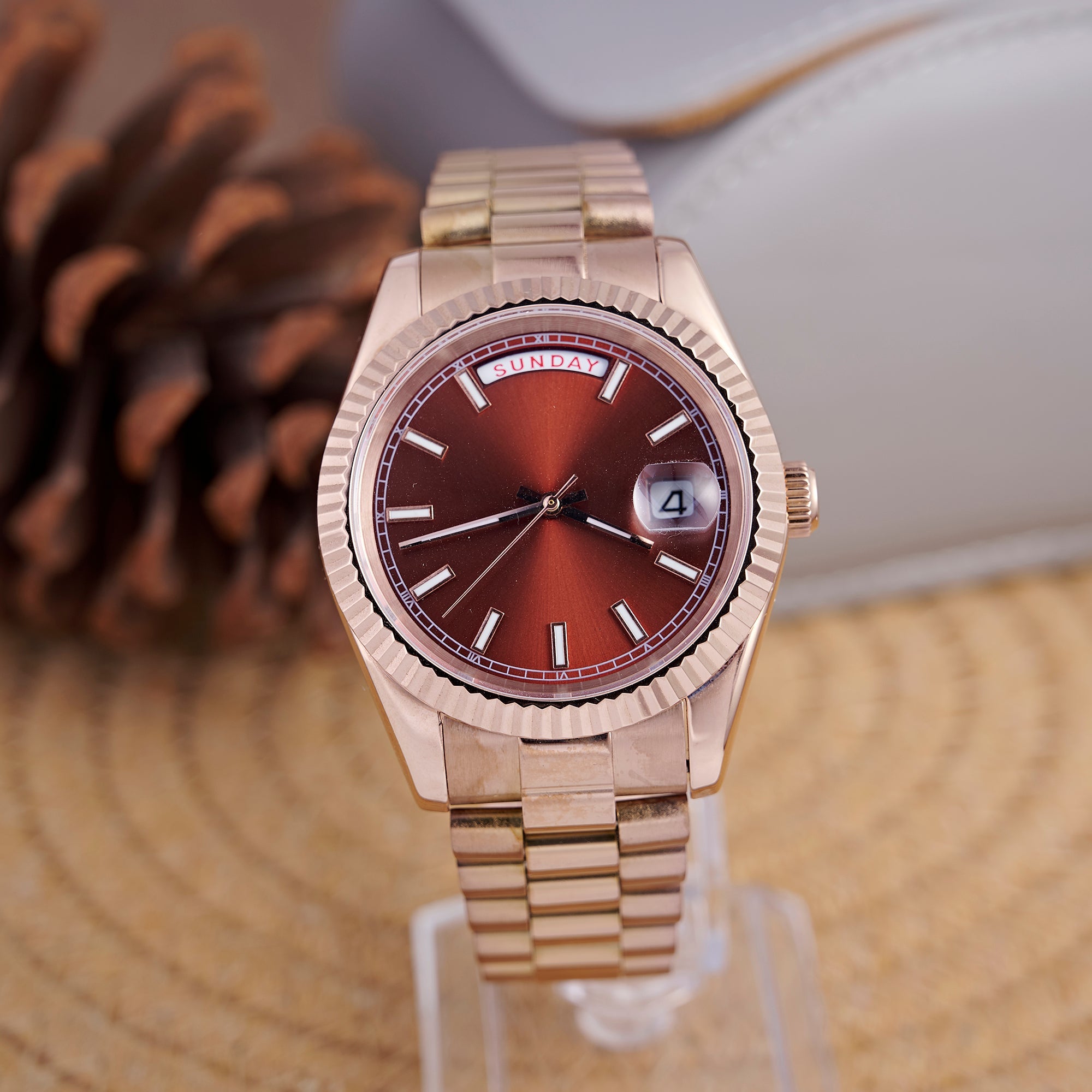 SEIKODAY DATE ROSE GOLD