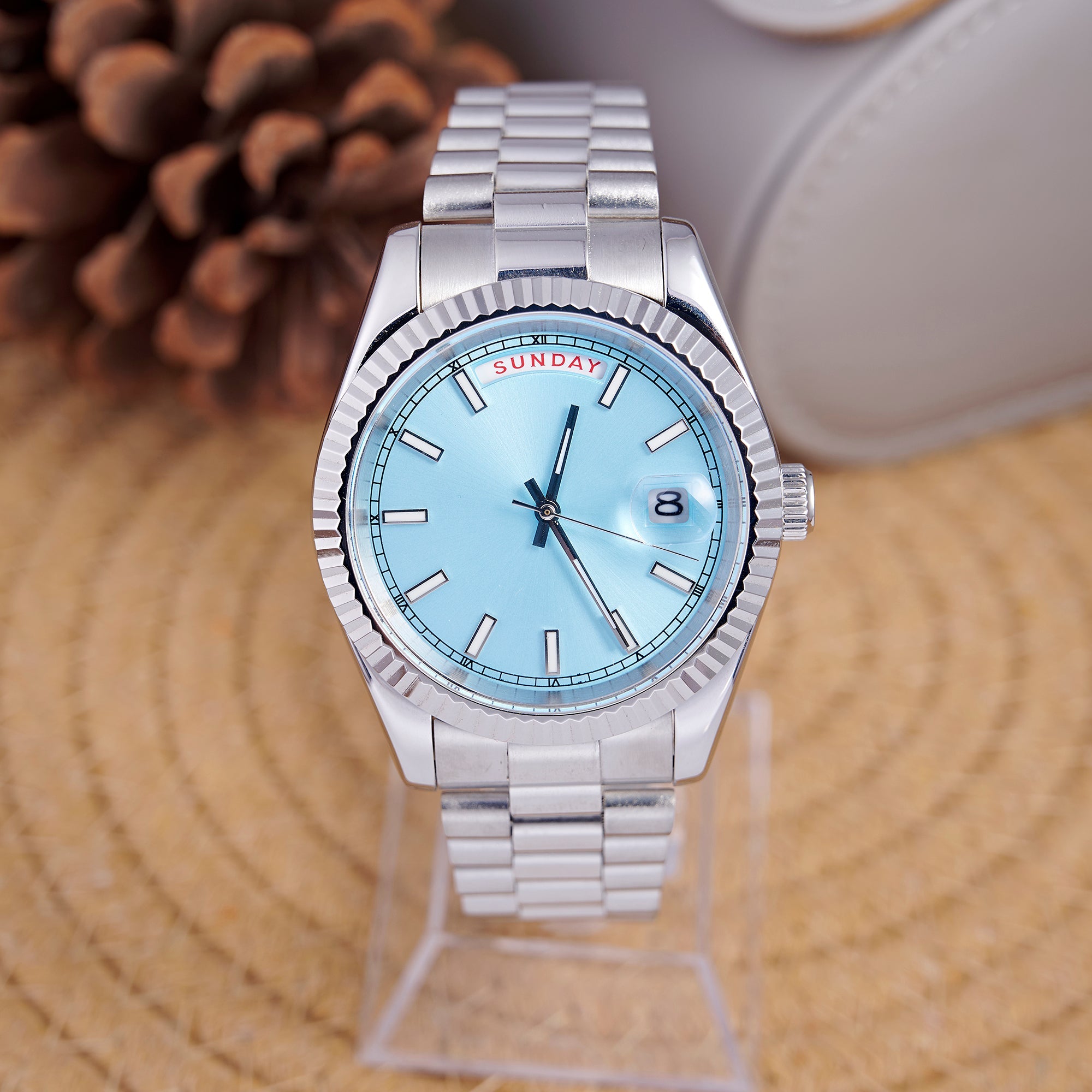 SEIKODAY DATE ICE BLUE