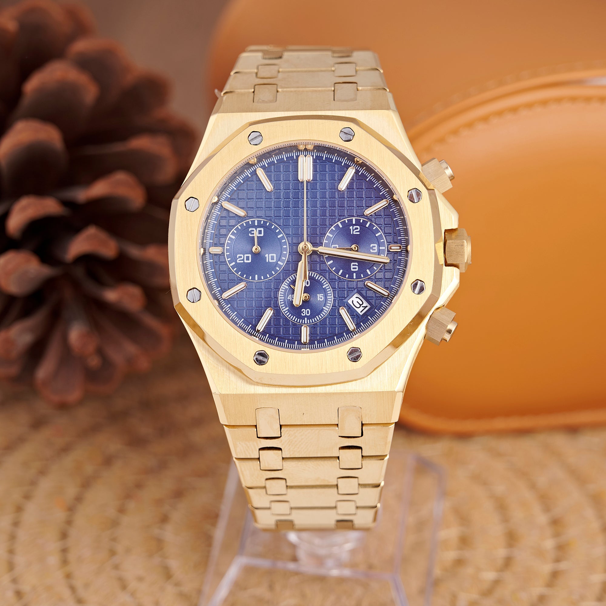 SEIKOAK GOLD BLUE DIAL