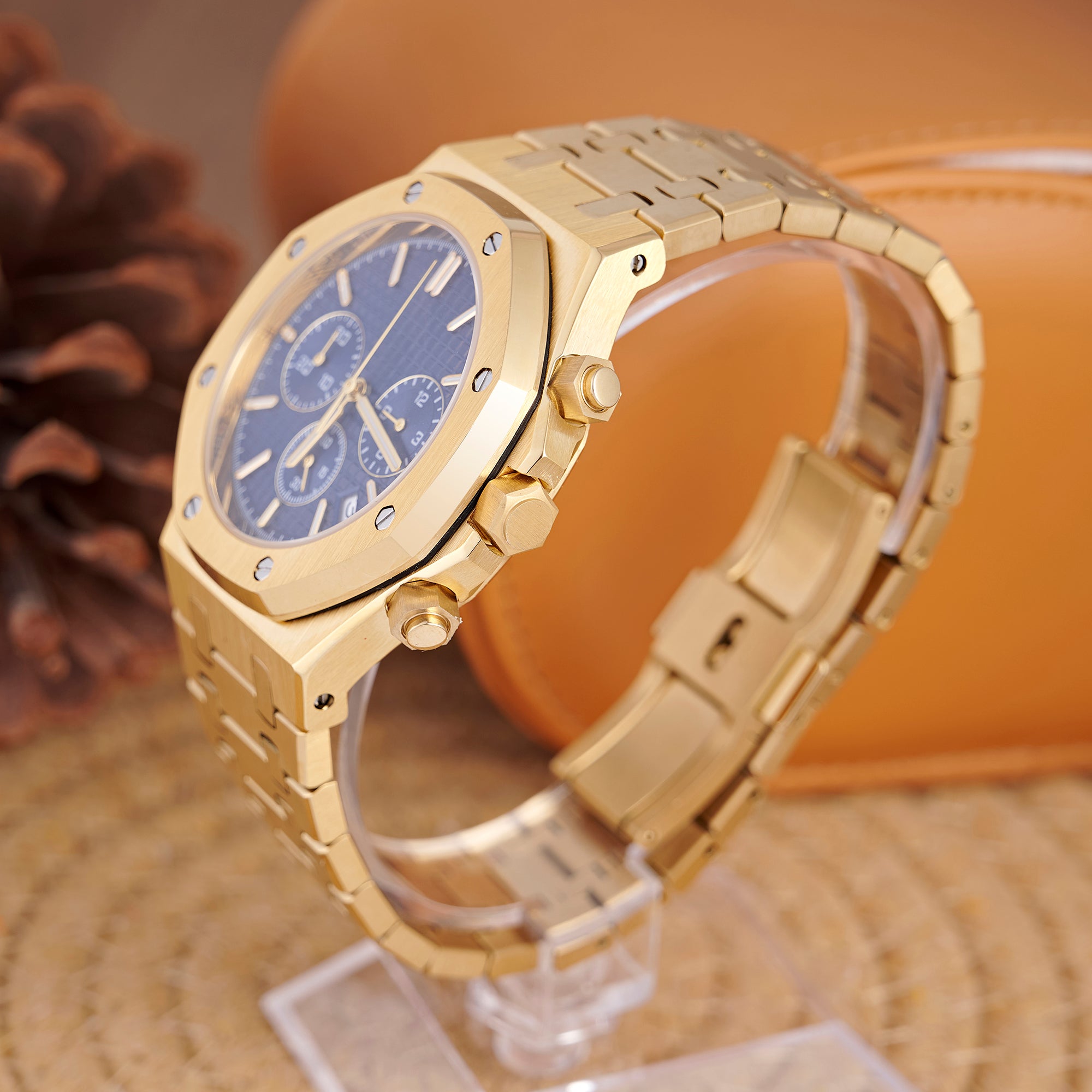 SEIKOAK GOLD BLUE DIAL